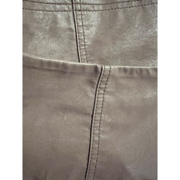 Free People Womens 4 Mini Modern Femme Mauve Vegan Faux Leather Mini Skirt‎ - Picture 11 of 11